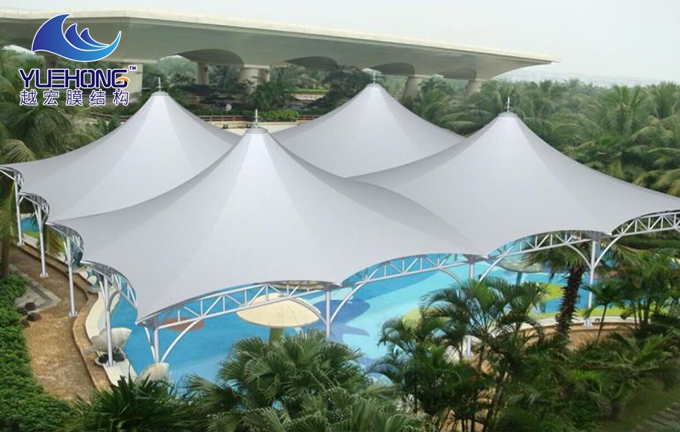 游泳池膜结构遮阳雨棚
