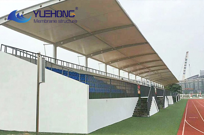 Estructura de membrana para graderío