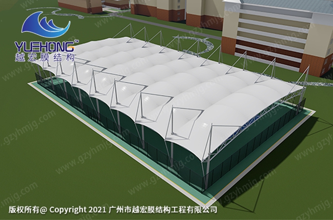 网球场膜结构
