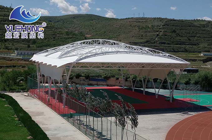 篮球场膜结构顶棚