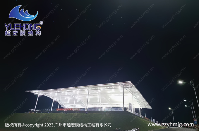 广东湛江核电站膜结构顶棚案例